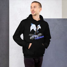 Load image into Gallery viewer, He Will Give Has Angles Charge Ps 91:11 Fiery Blue - Unisex Hoodie (GILDAN 18500)