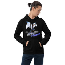 Load image into Gallery viewer, He Will Give Has Angles Charge Ps 91:11 Fiery Blue - Unisex Hoodie (GILDAN 18500)
