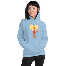 Load image into Gallery viewer, He Has Given His Angels Charge Ps. 91:11 Fiery Yellow & Orange - Unisex Hoodie (GILDAN 18500)