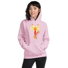 Load image into Gallery viewer, He Has Given His Angels Charge Ps. 91:11 Fiery Yellow & Orange - Unisex Hoodie (GILDAN 18500)