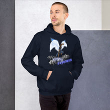 Load image into Gallery viewer, He Will Give Has Angles Charge Ps 91:11 Fiery Blue - Unisex Hoodie (GILDAN 18500)