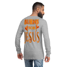 Load image into Gallery viewer, My Heart Burns For Jesus (Unisex Long Sleeve Tee) (Sizes Run Small) Gildan 2400