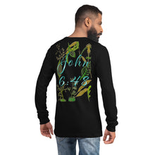 Load image into Gallery viewer, Jesus Bread of Life John 6:48 - Unisex Long Sleeve Tee | Bella + Canvas 3501 (Sizes Run Small)