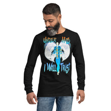 Load image into Gallery viewer, Under His Wings I Will Trust Ps 91:4 - Unisex Long Sleeve Tee | Bella + Canvas 3501 (Sizes Run Small)