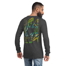 Load image into Gallery viewer, Jesus Bread of Life John 6:48 - Unisex Long Sleeve Tee | Bella + Canvas 3501 (Sizes Run Small)