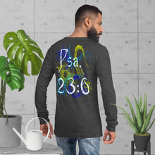 Load image into Gallery viewer, I See Evidence of God's Goodness Throughout My Life Ps. 23:6 - Unisex Long Sleeve Tee | Bella + Canvas 3501 (Sizes Run Small)