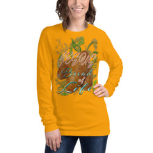 Load image into Gallery viewer, Jesus Bread of Life John 6:48 - Unisex Long Sleeve Tee | Bella + Canvas 3501 - (Sizes Run Small)