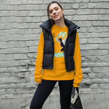 Load image into Gallery viewer, No Weapon Formed Isa 54:17 Fluorescent Blue - Unisex Long Sleeve Tee | Bella + Canvas 3501 (Sizes Run Small)