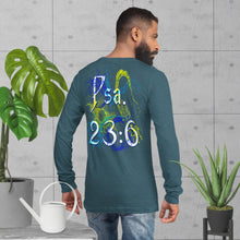 Load image into Gallery viewer, I See Evidence of God's Goodness Throughout My Life Ps. 23:6 - Unisex Long Sleeve Tee | Bella + Canvas 3501 (Sizes Run Small)