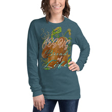 Load image into Gallery viewer, Jesus Bread of Life John 6:48 - Unisex Long Sleeve Tee | Bella + Canvas 3501 - (Sizes Run Small)