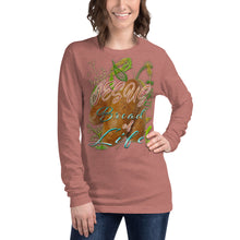 Load image into Gallery viewer, Jesus Bread of Life John 6:48 - Unisex Long Sleeve Tee | Bella + Canvas 3501 - (Sizes Run Small)