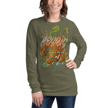 Load image into Gallery viewer, Jesus Bread of Life John 6:48 - Unisex Long Sleeve Tee | Bella + Canvas 3501 - (Sizes Run Small)
