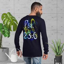 Load image into Gallery viewer, I See Evidence of God's Goodness Throughout My Life Ps. 23:6 - Unisex Long Sleeve Tee | Bella + Canvas 3501 (Sizes Run Small)