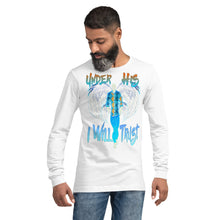 Load image into Gallery viewer, Under His Wings I Will Trust Ps 91:4 - Unisex Long Sleeve Tee | Bella + Canvas 3501 (Sizes Run Small)
