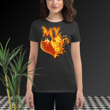 Load image into Gallery viewer, My Heart Burns For JESUS - Women's short sleeve t-shirt