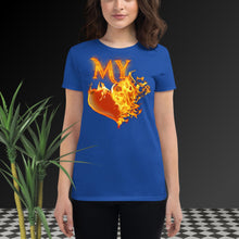 Load image into Gallery viewer, My Heart Burns For JESUS - Women's short sleeve t-shirt