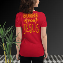 Load image into Gallery viewer, My Heart Burns For JESUS - Women's short sleeve t-shirt