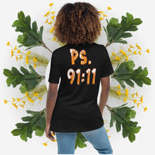 Load image into Gallery viewer, Ps. 91:11 Angel Fire Orange - Women's Relaxed T-Shirt
