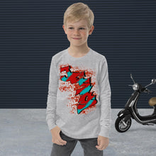 Load image into Gallery viewer, Jesus My King - Youth long sleeve tee BELLA + CANVAS 3501Y