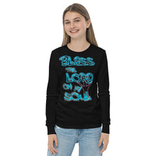 Load image into Gallery viewer, Bless theLord Oh My Soul Ps. 127:3 - Youth long sleeve tee BELLA + CANVAS 3501Y