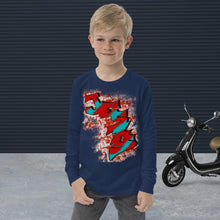 Load image into Gallery viewer, Jesus My King - Youth long sleeve tee BELLA + CANVAS 3501Y