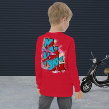 Load image into Gallery viewer, Jesus My King - Youth long sleeve tee BELLA + CANVAS 3501Y