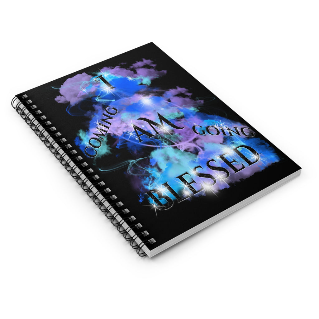 I AM BLESSED COMING & GOING (Spiral Notebook - 150 Ruled Line)