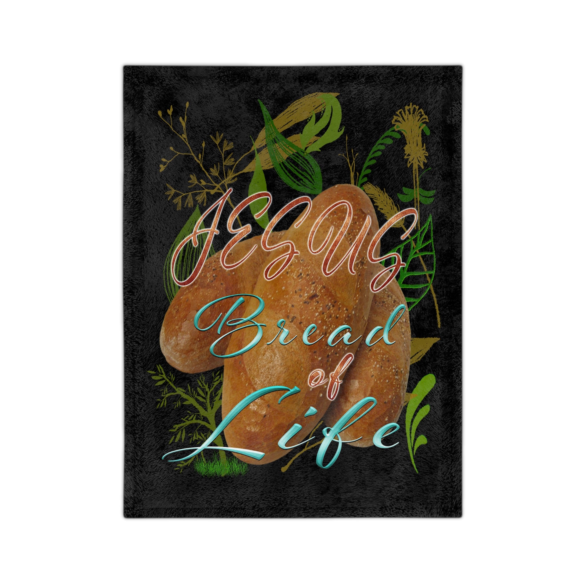 JESUS Bread of LIFE (Velveteen Minky Blanket)