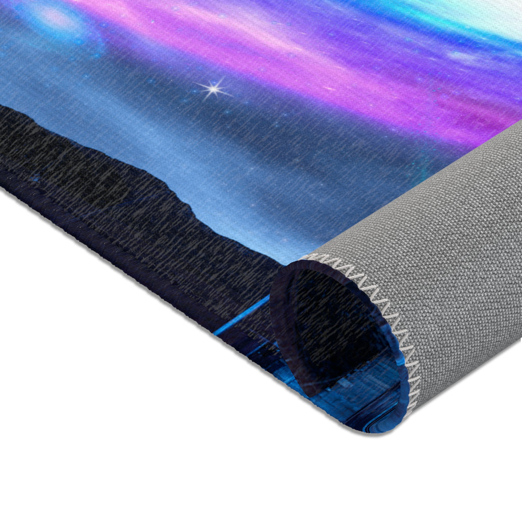 Worm hole  & galaxy - Area Rugs