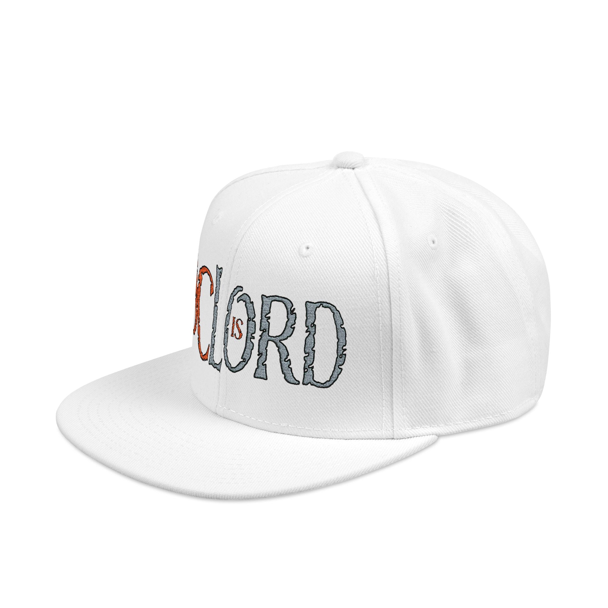 JC IS LORD (Orange/Gray Ltrs) - Snapback (Embroidery)