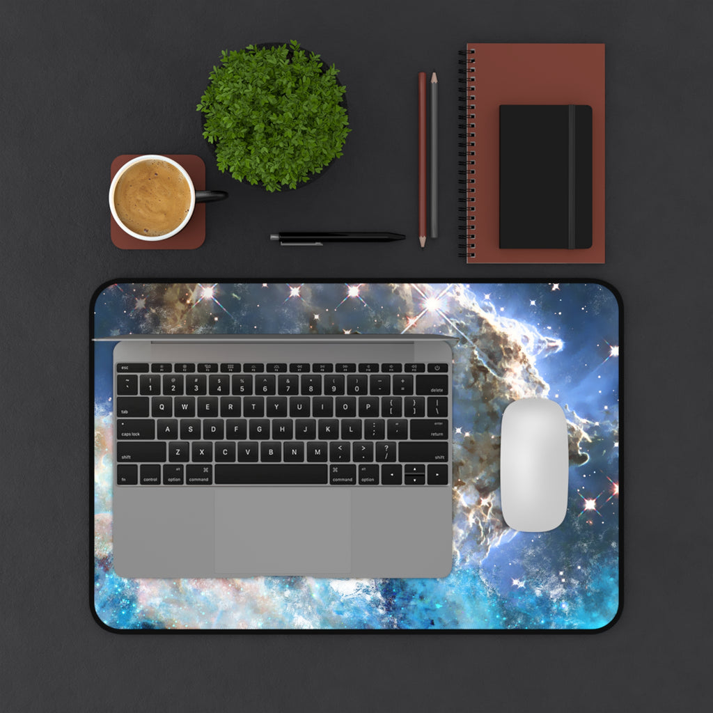 Galaxy-Themed Desk Mat - Cosmic Space Design for Home & Office
