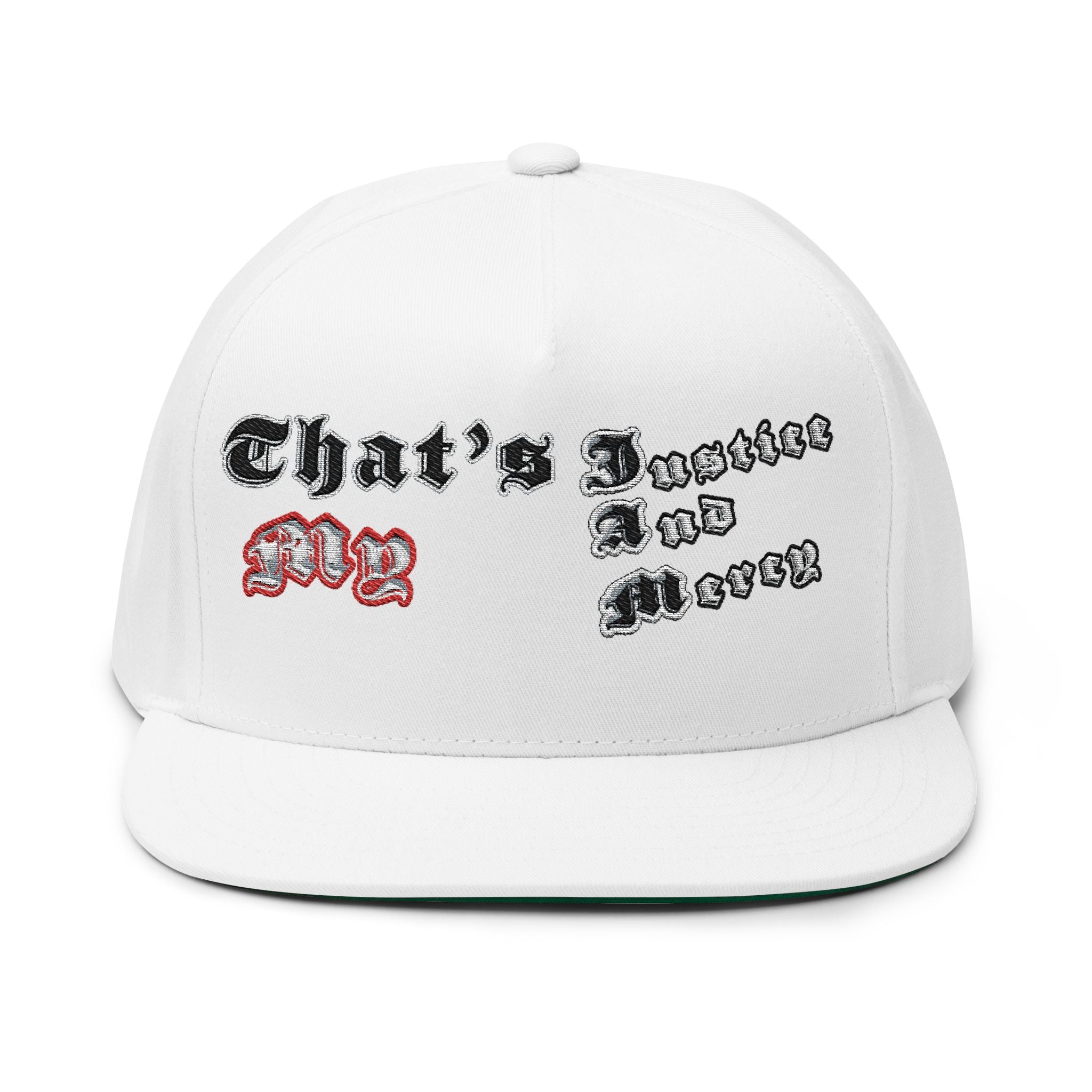 Flat Bill Cap (Embroidery)