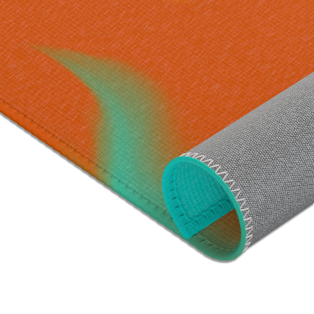 Turquoise & Golden Yellow - Area Rugs
