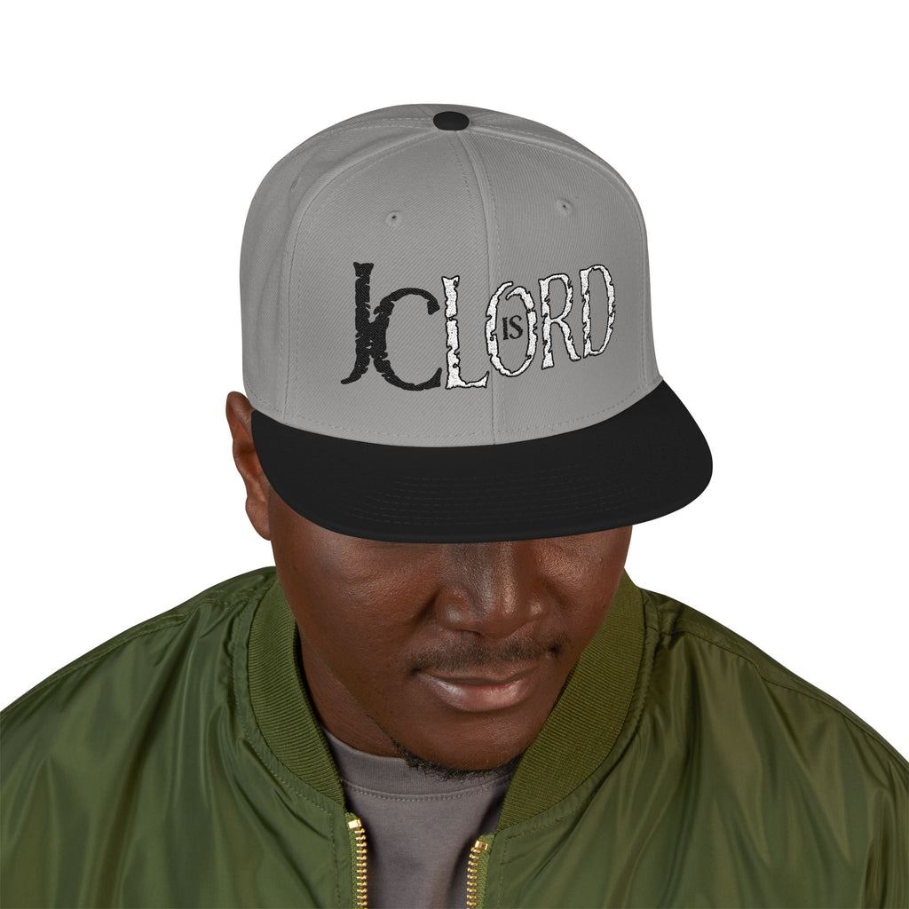 Copy of JC is LORD ( Black/White Ltrs) - Snapback (Embroidery)