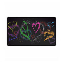 Load image into Gallery viewer, Colorful Love Heart Desk Mat - Ideal for Home Office &amp; Gift Giving
