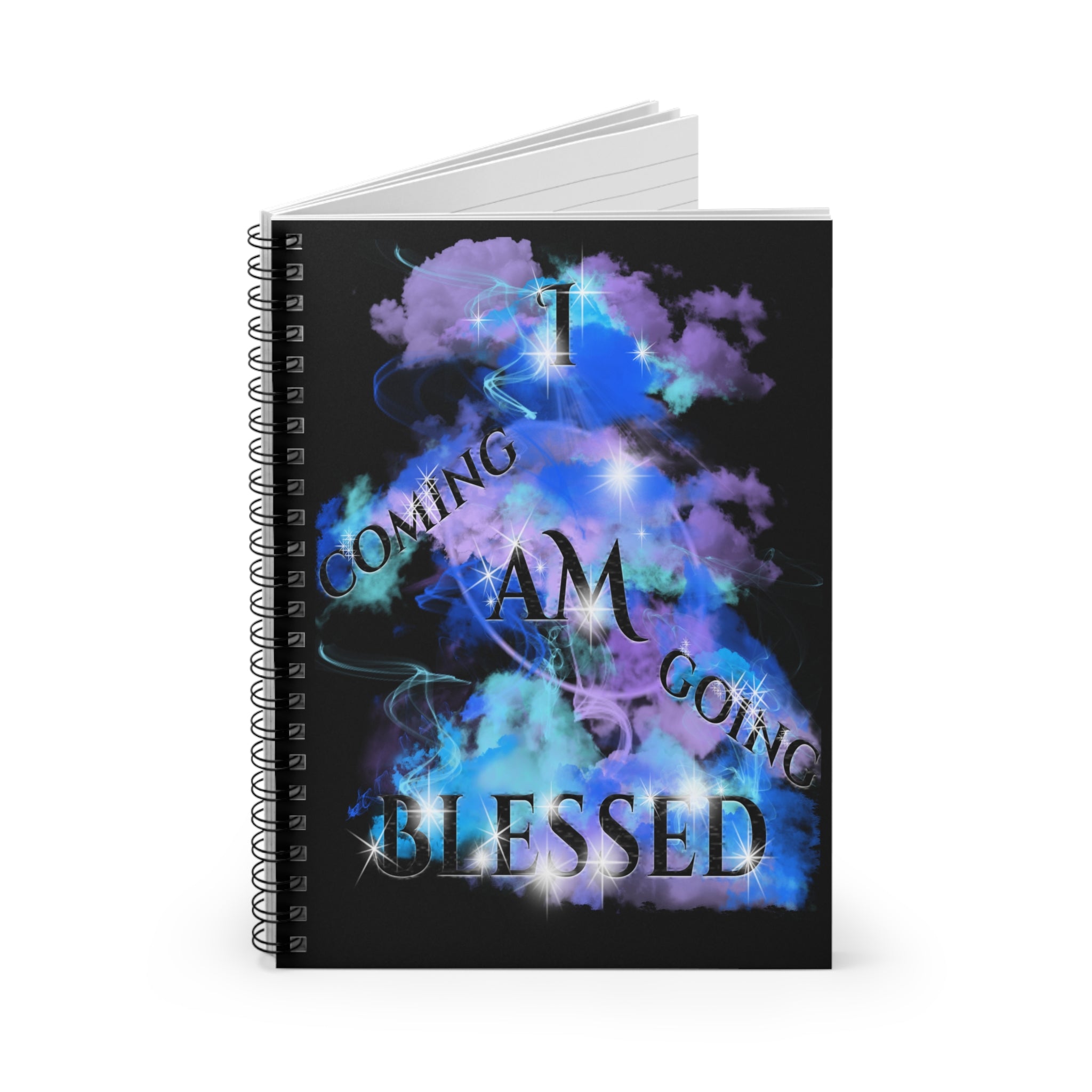 I AM BLESSED COMING & GOING (Spiral Notebook - 150 Ruled Line)