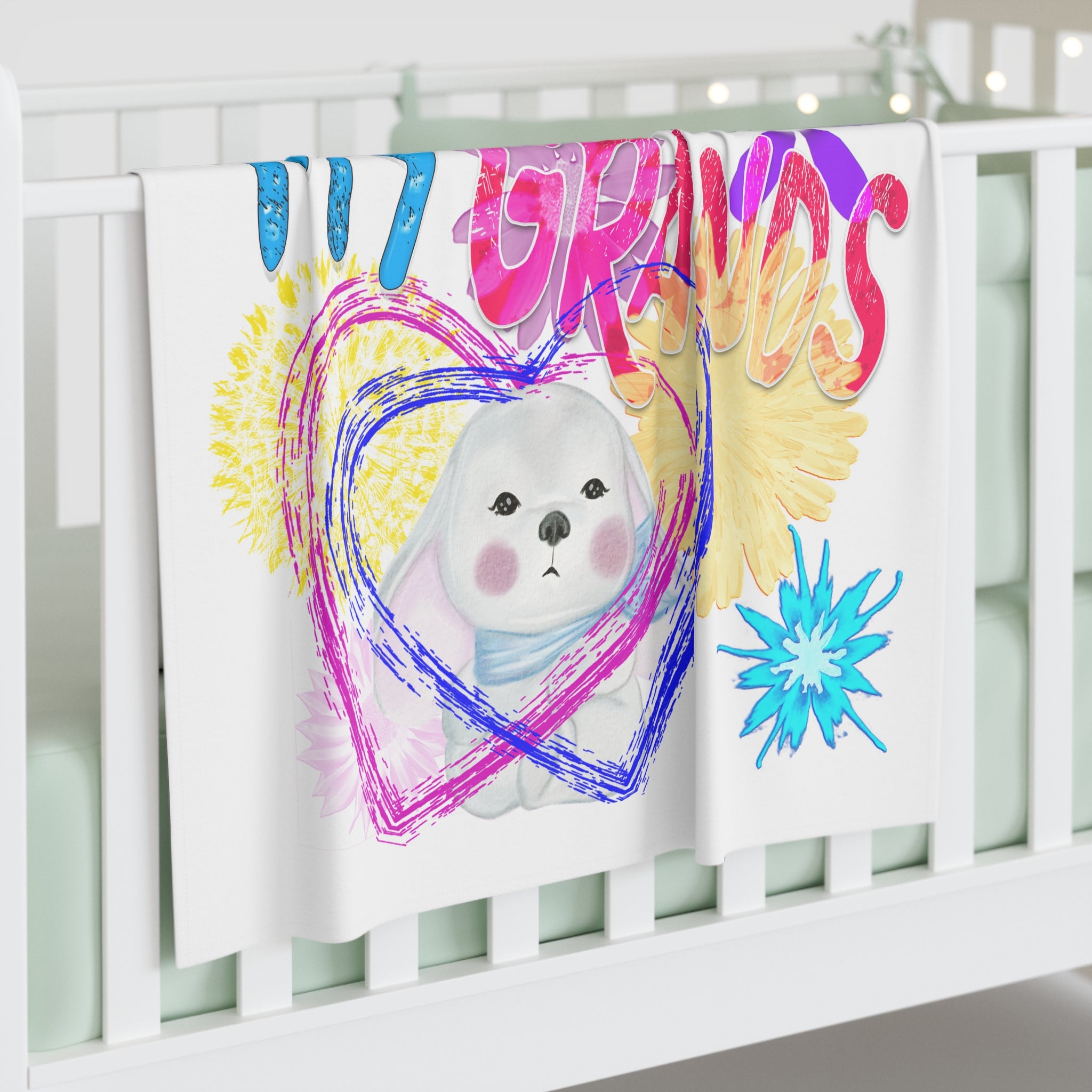 I LOVE MY GRANDS (Baby Swaddle Blanket)