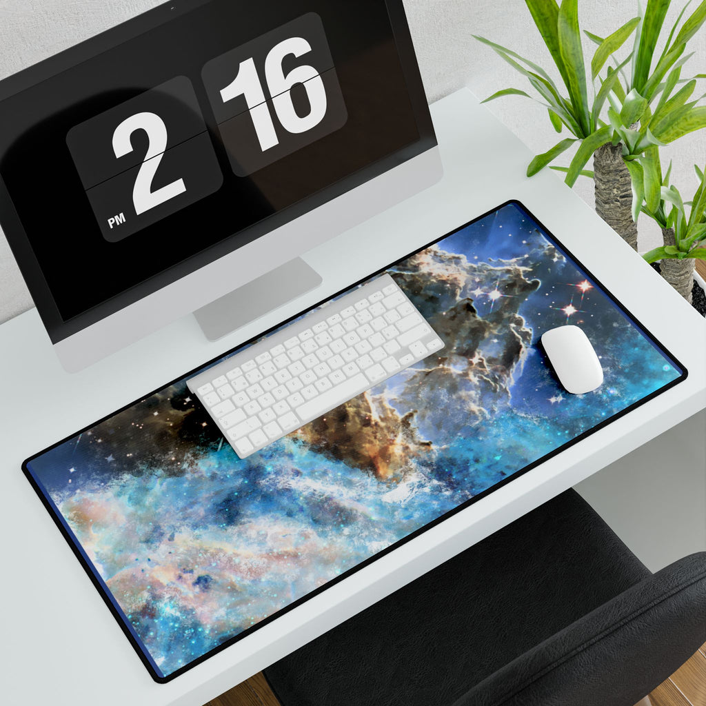 Galactic Desk Mat - Cosmic Motivational Workspace Accessory