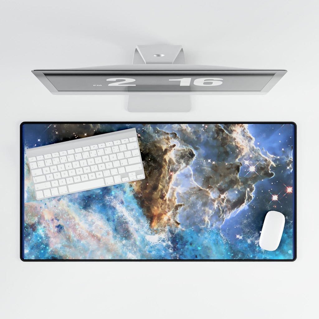 Galactic Desk Mat - Cosmic Motivational Workspace Accessory