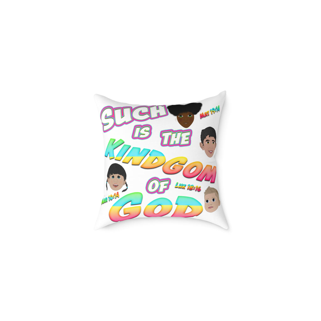 KIDS ARE LOVED BY GOD (Broadcloth Pillow)