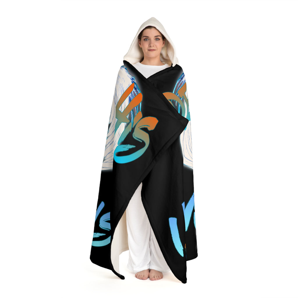 Hooded Sherpa Fleece Blanket
