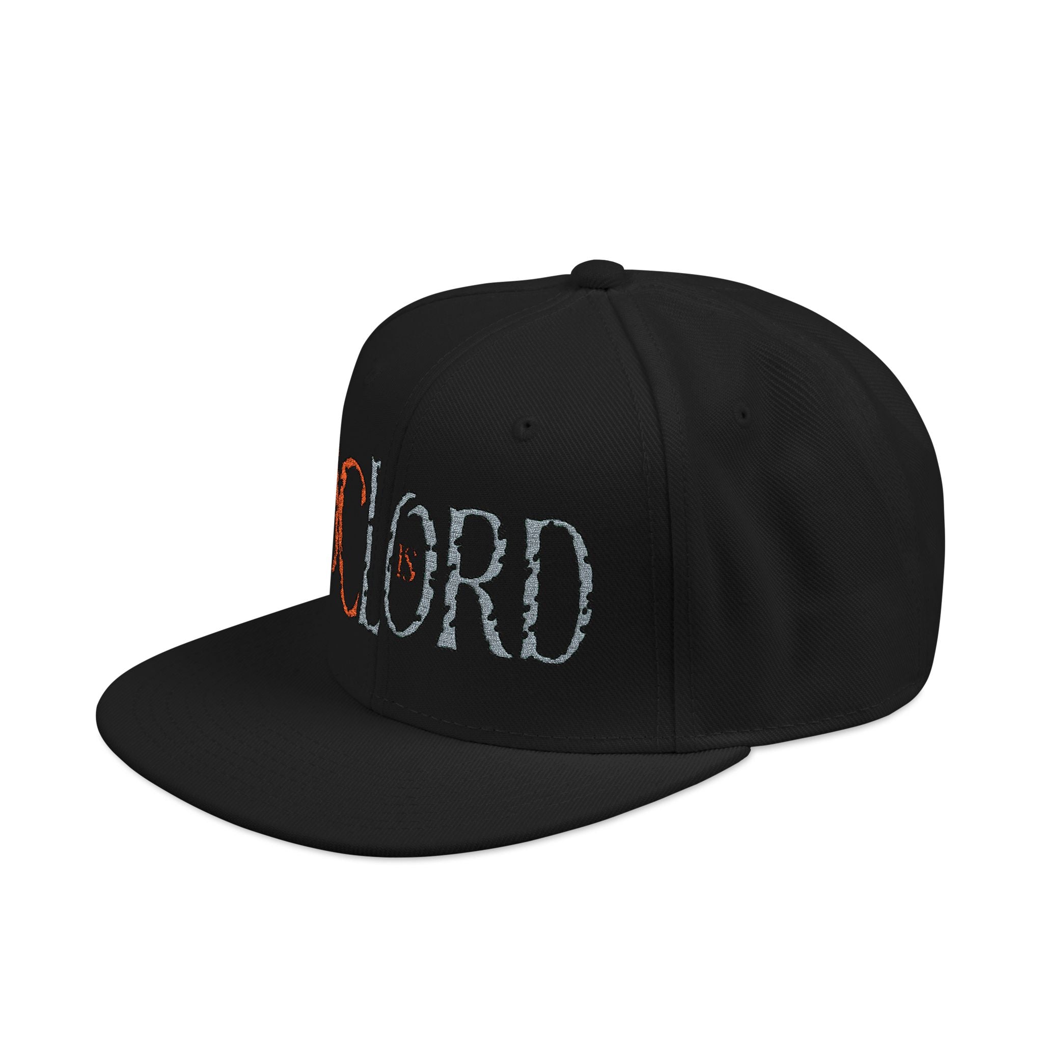 JC IS LORD (Orange/Gray Ltrs) - Snapback (Embroidery)