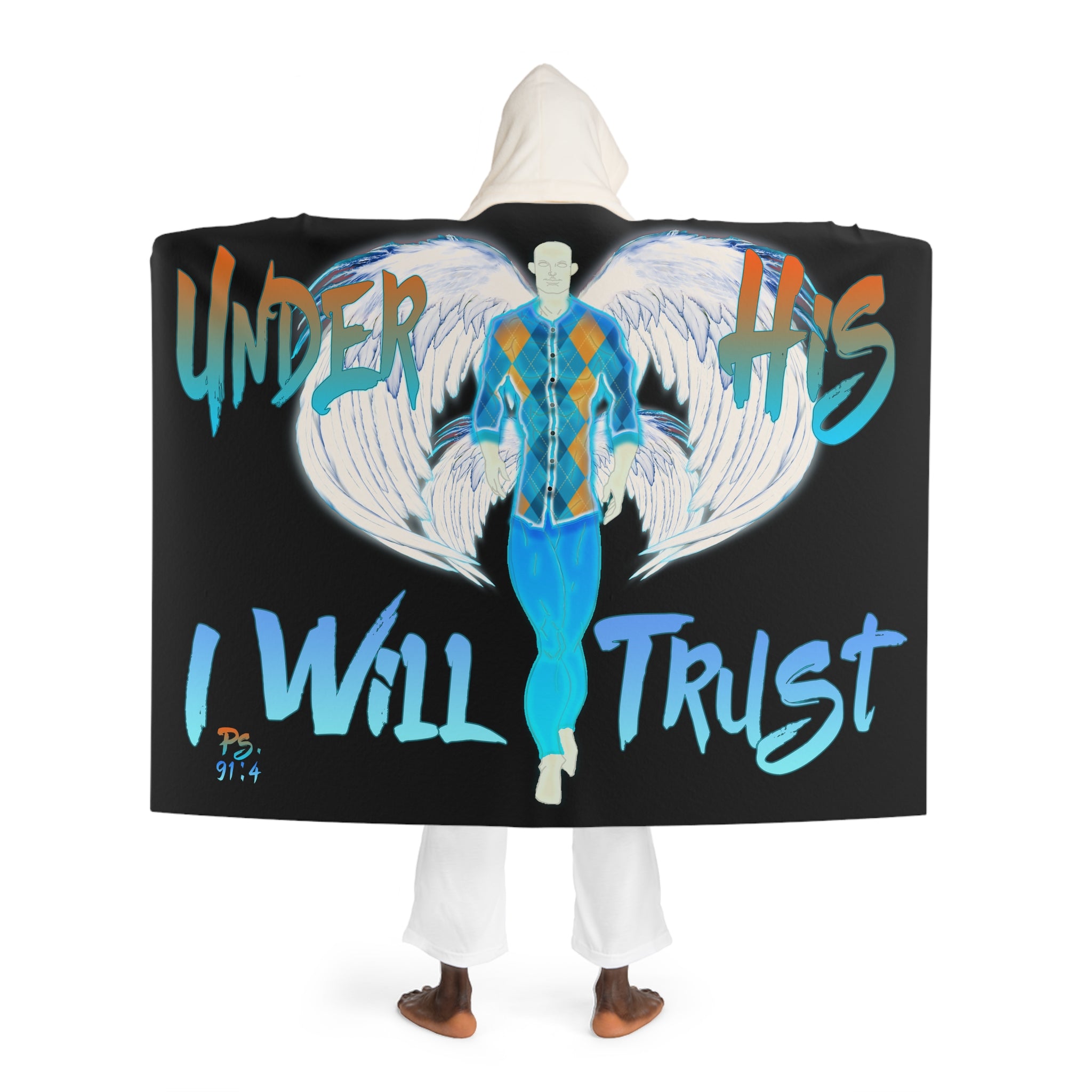 Hooded Sherpa Fleece Blanket