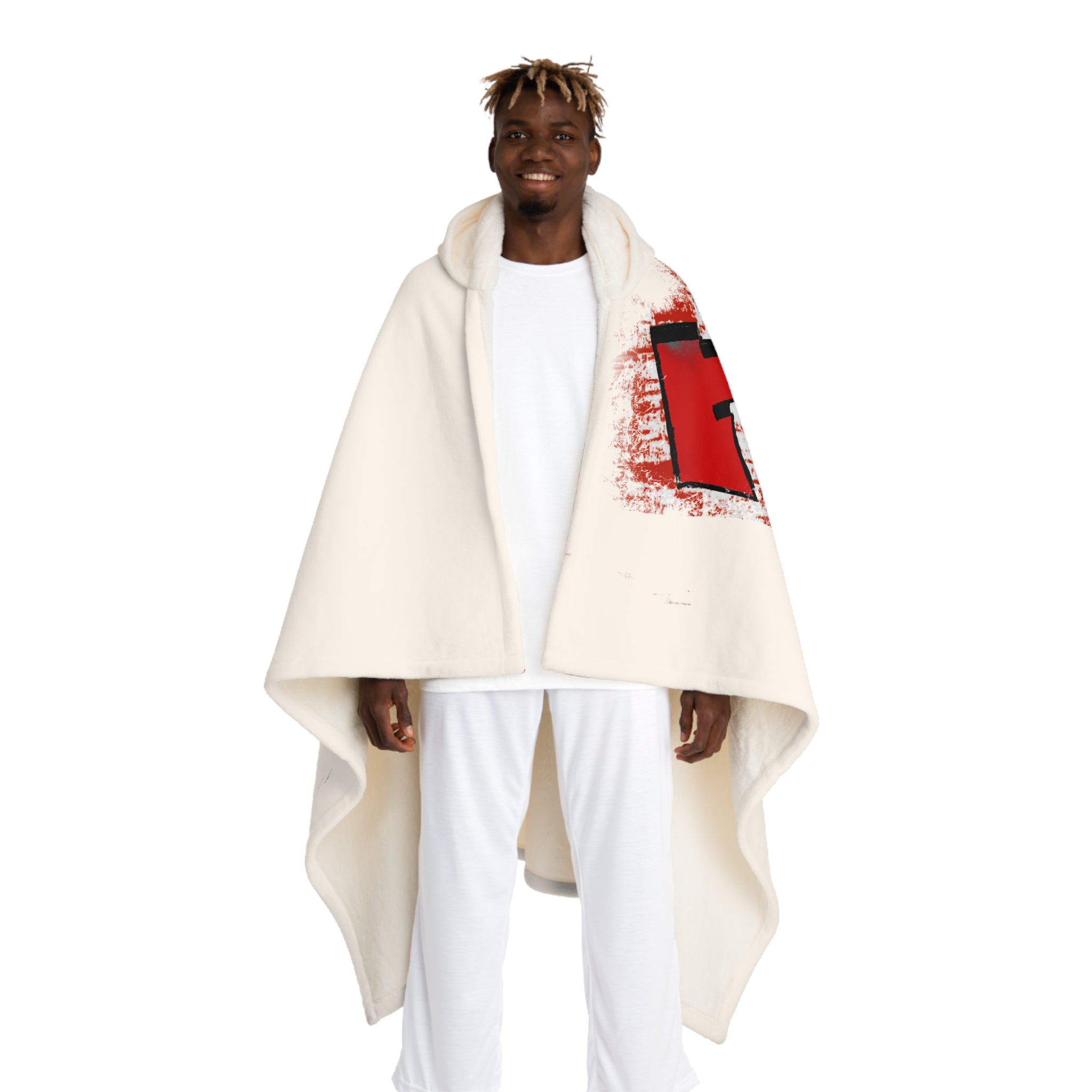 Jesus My King Graffiti (Hooded Sherpa Fleece Blanket)