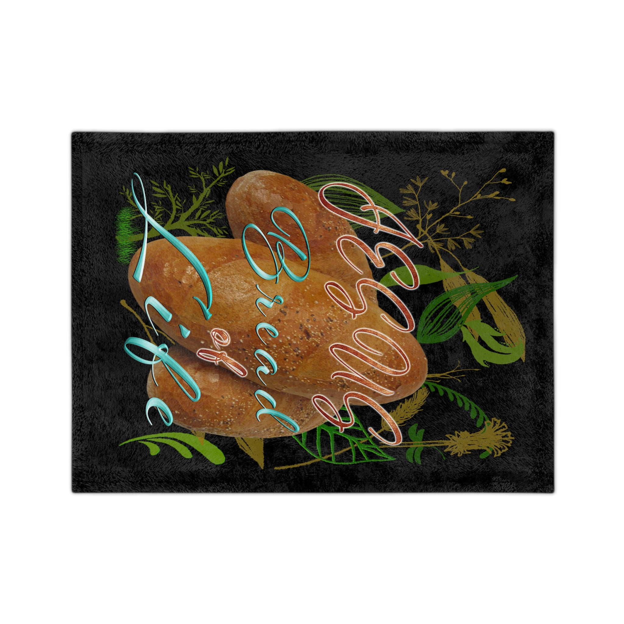 JESUS Bread of LIFE (Velveteen Minky Blanket)