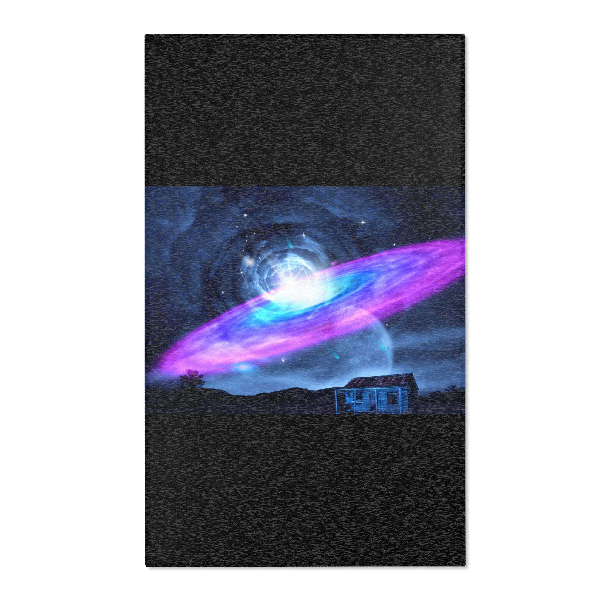 Worm hole  & galaxy - Area Rugs