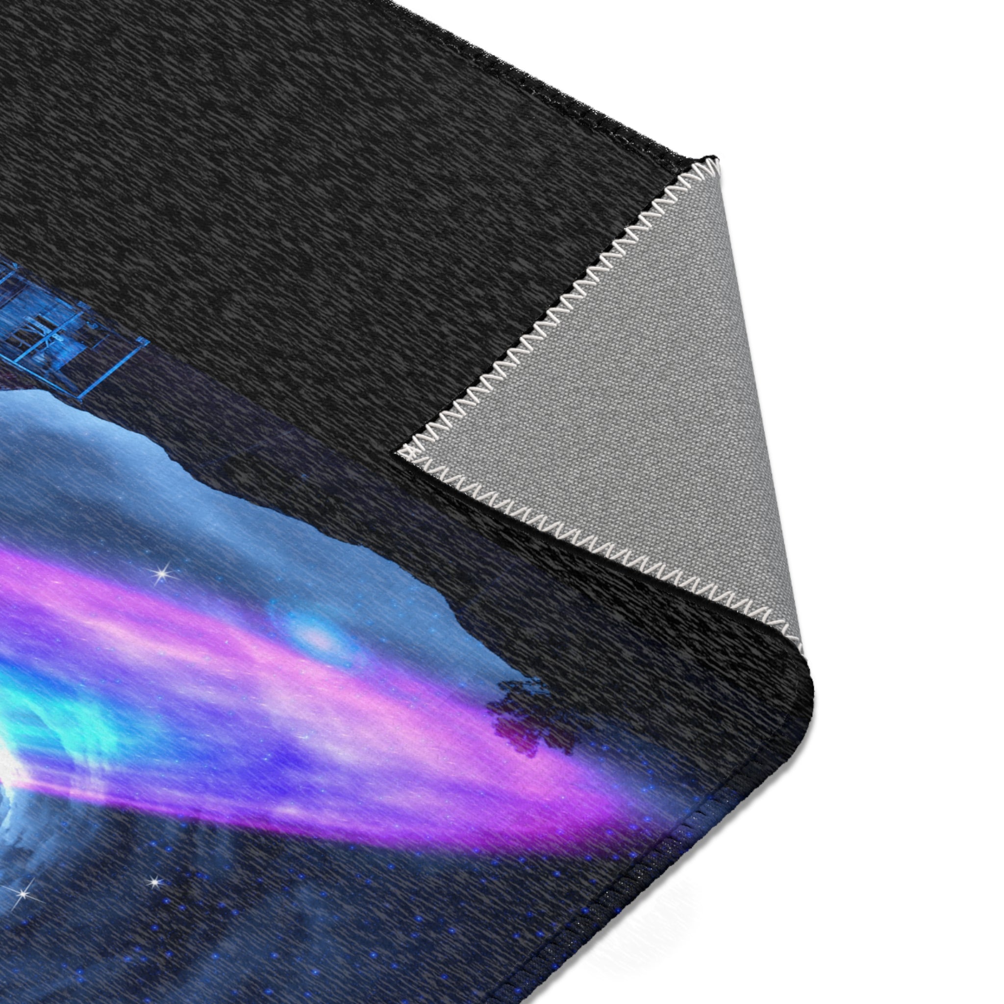 Worm hole  & galaxy - Area Rugs