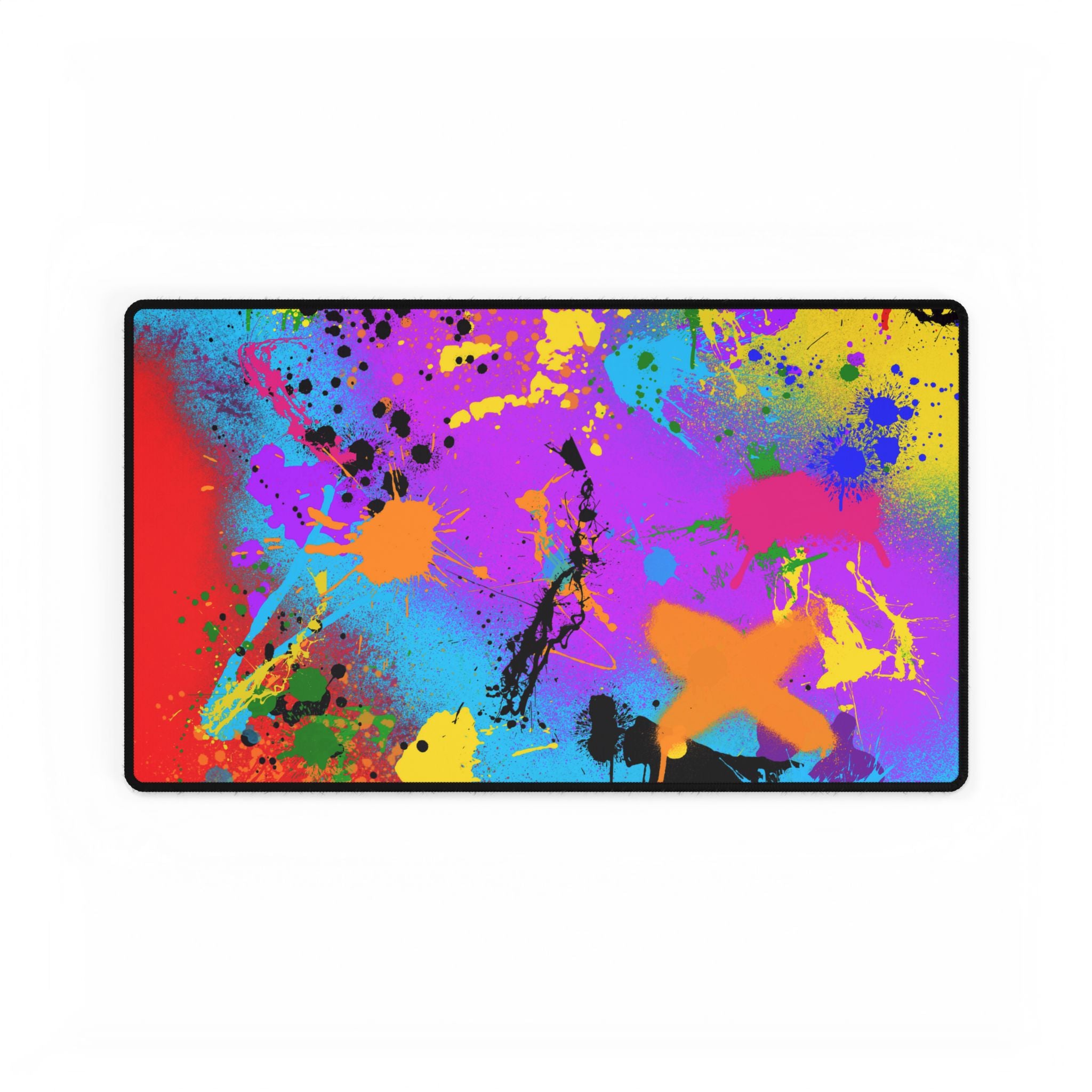 Colorful Artistic Desk Mat - Vibrant Office Decor for Creative Spaces