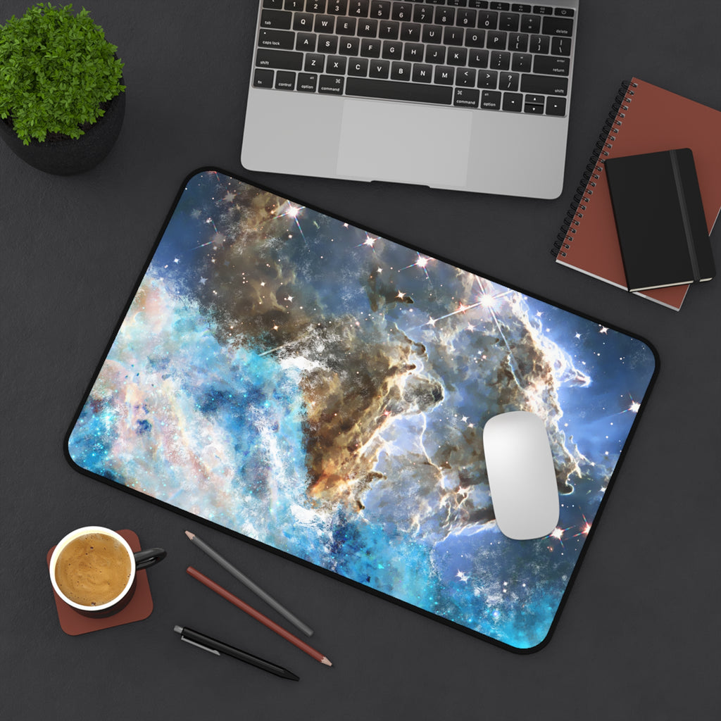 Galaxy-Themed Desk Mat - Cosmic Space Design for Home & Office