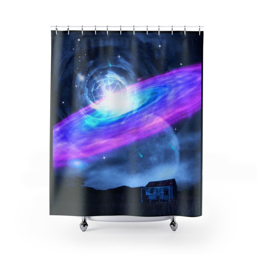 Earth & Galaxy - Shower Curtains